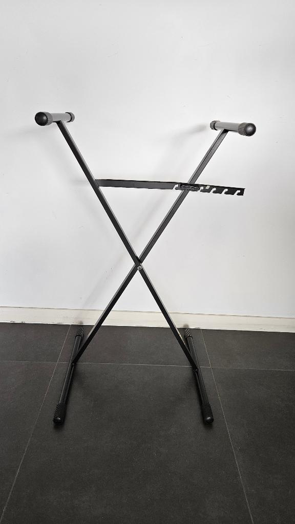 2x piano staander Q-EX - als nieuw, Muziek en Instrumenten, Ophalen, Zo goed als nieuw, Zwart, Piano