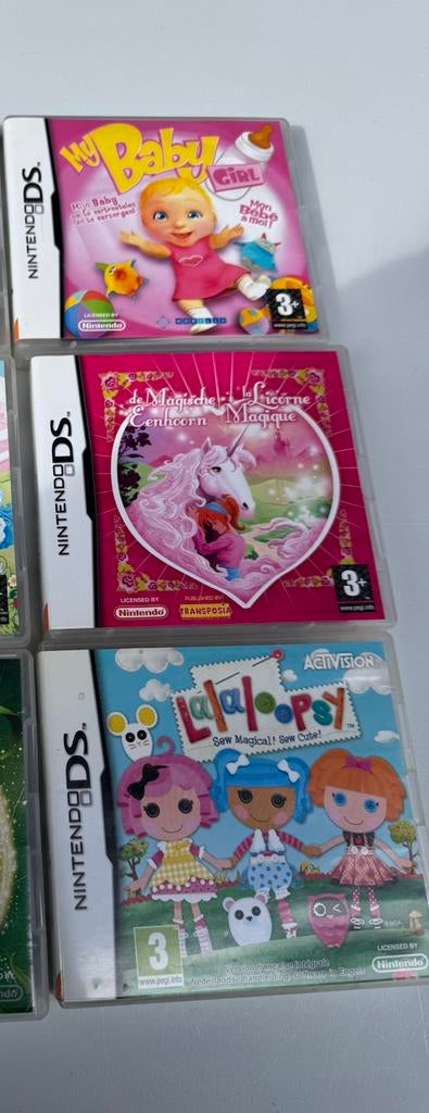 3 spelletjes DS Nintendo, Ophalen, Zo goed als nieuw