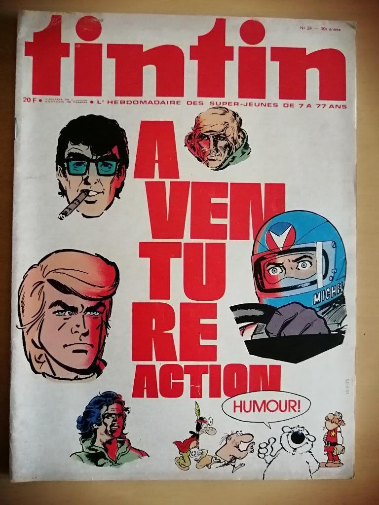 Le journal de Tintin numéro 29 - 1975, Enlèvement ou Envoi, Journal