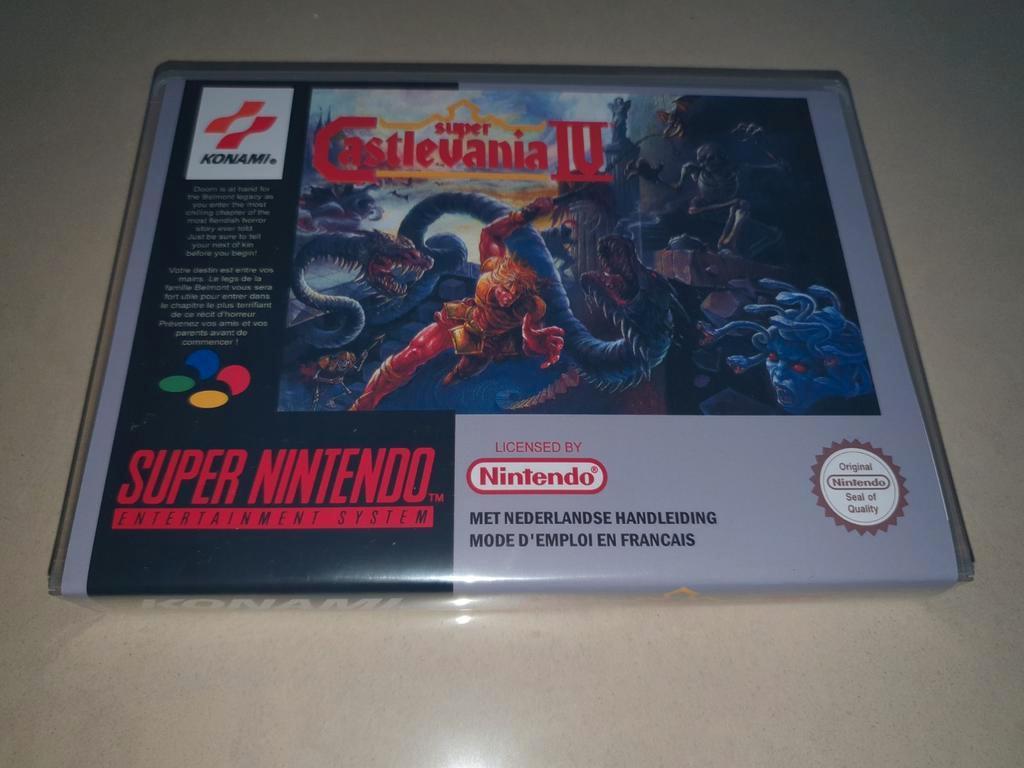 Super Castlevania IV SNES Game Case, Games en Spelcomputers, Games | Nintendo Super NES, Zo goed als nieuw, Verzenden