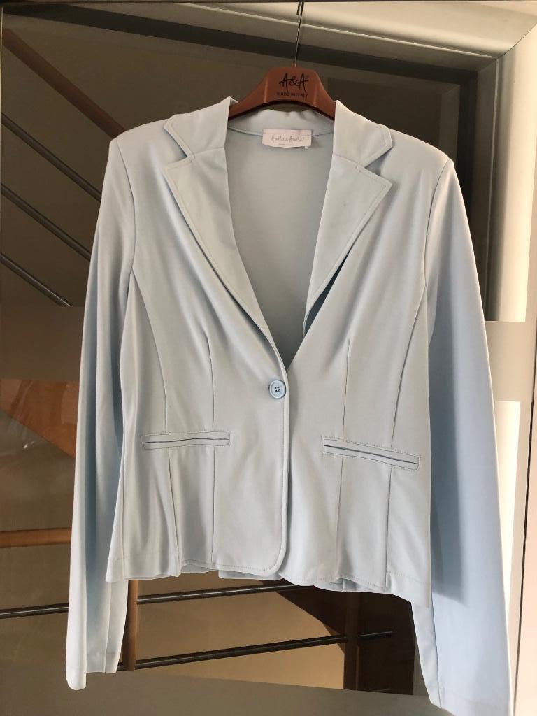 Lichtblauwe blazer maat large merk Amelie &Amelie, Vêtements | Femmes, Taille 42/44 (L), Enlèvement ou Envoi, Comme neuf, Amelie&Amelie