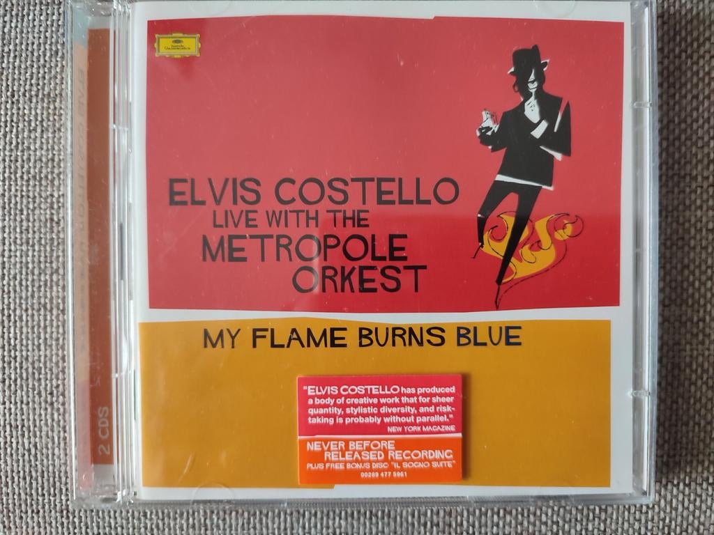 2-CD : ELVIS COSTELLO - MY FLAME BURNS BLUE, Ophalen of Verzenden, Zo goed als nieuw