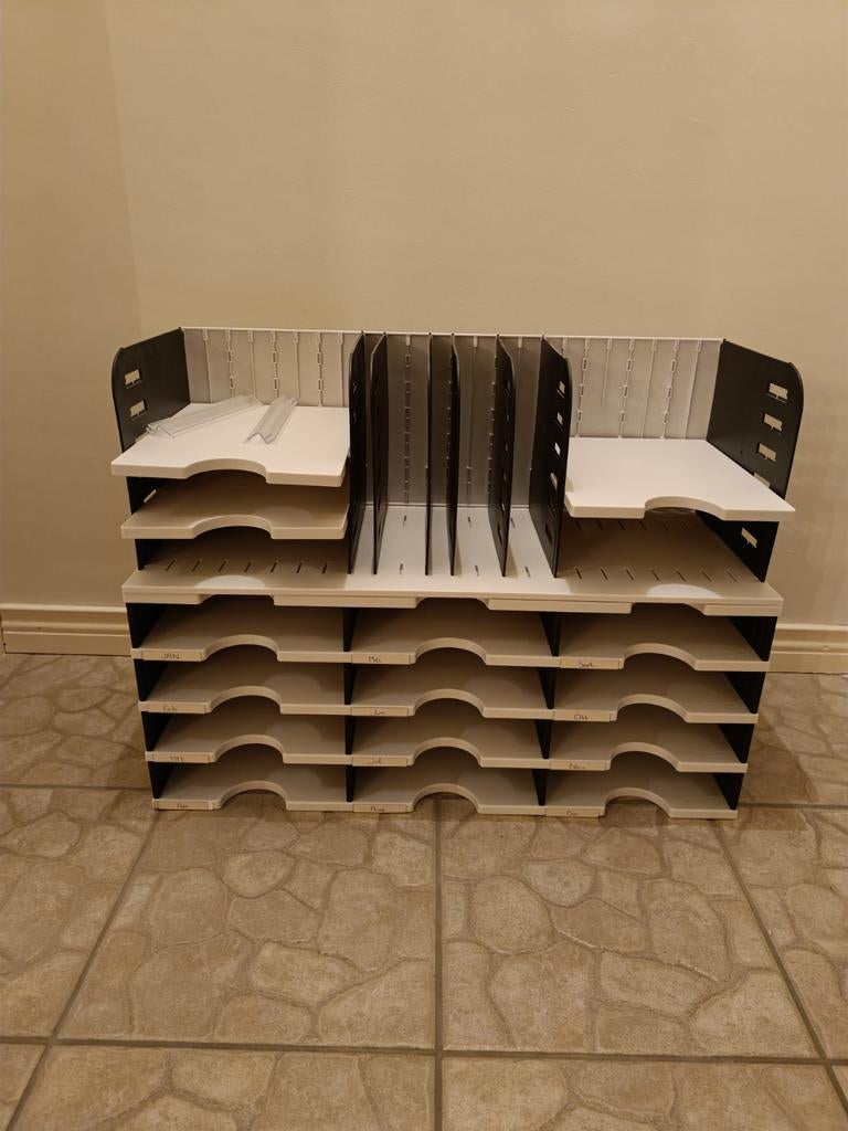 Tweedelige sorteervakken / organizer bureau, Enlèvement