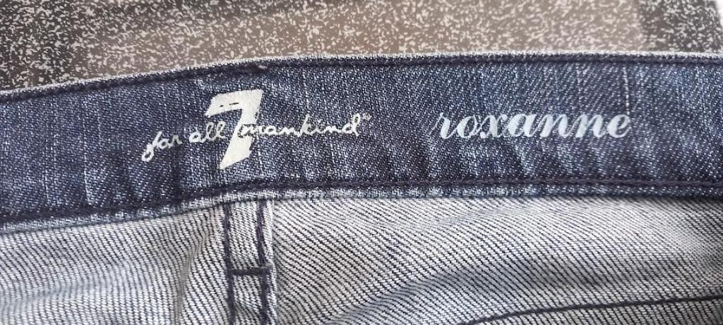 Dames jeansbroek 7 for all mankind Roxanne, Blauw, Ophalen of Verzenden, Zo goed als nieuw, W30 - W32 (confectie 38/40)