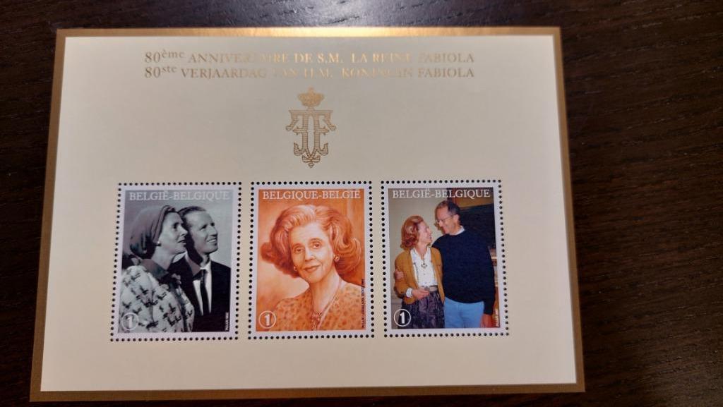 België: Koningin Fabiola - BL156, Sans timbre, Neuf, Enlèvement ou Envoi, Non oblitéré