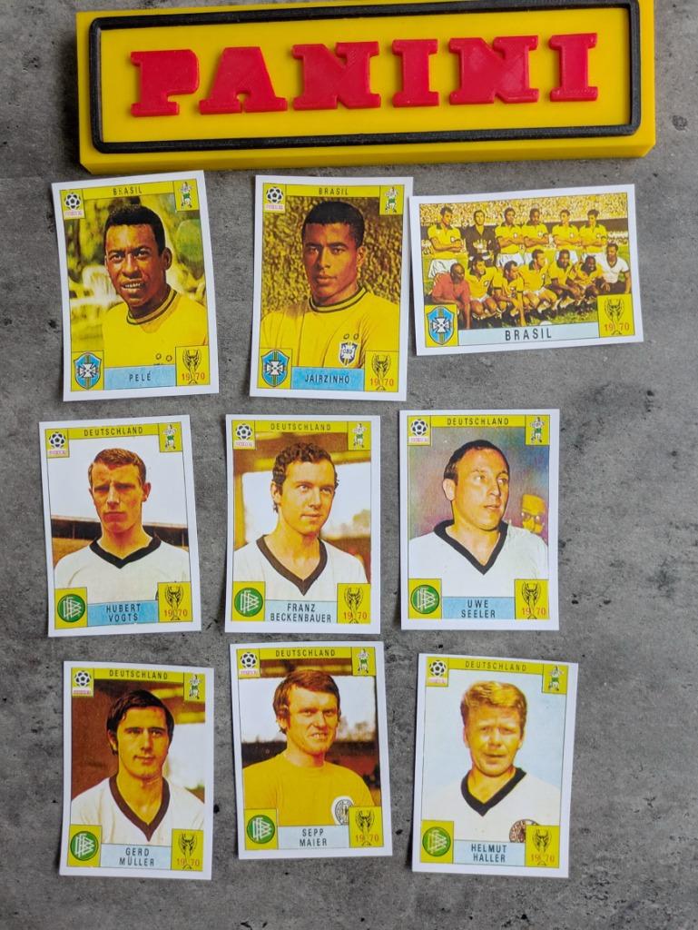 PANINI 9 FOOTBALL  COUPE DU MONDE MEXIQUE 70 Pele Muller, Envoi, Neuf