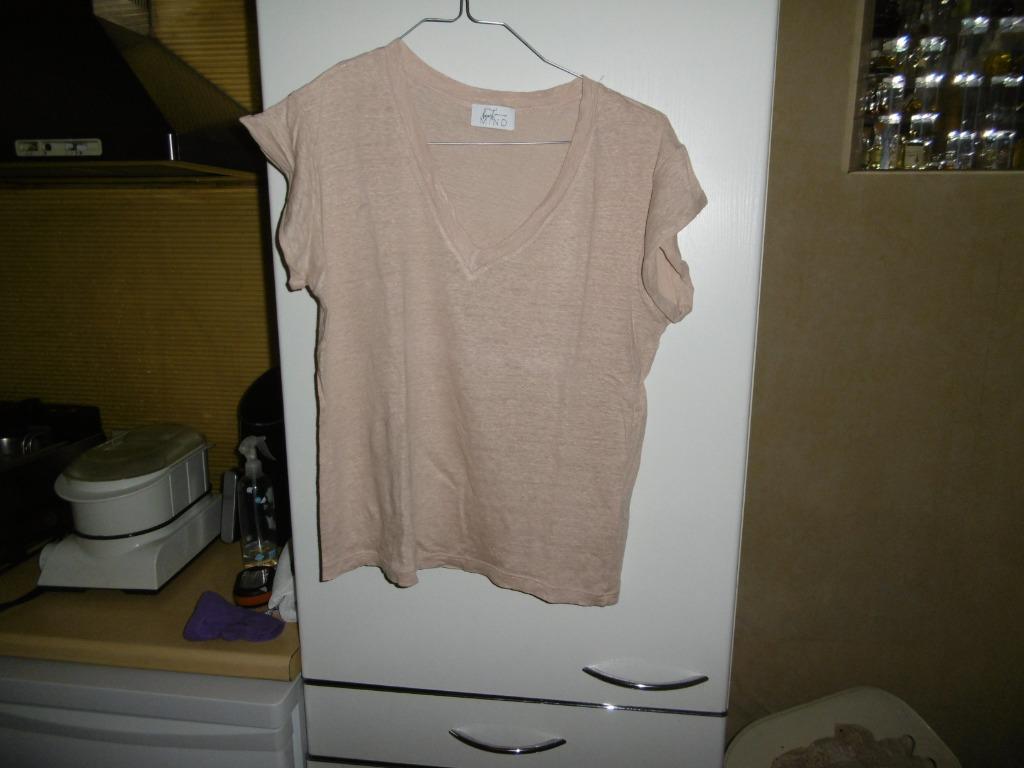 vêtements femmes, t-shirt 38, couleur saumon, 100% lin,"haer, Manches courtes, Taille 38/40 (M), Enlèvement ou Envoi, Rose