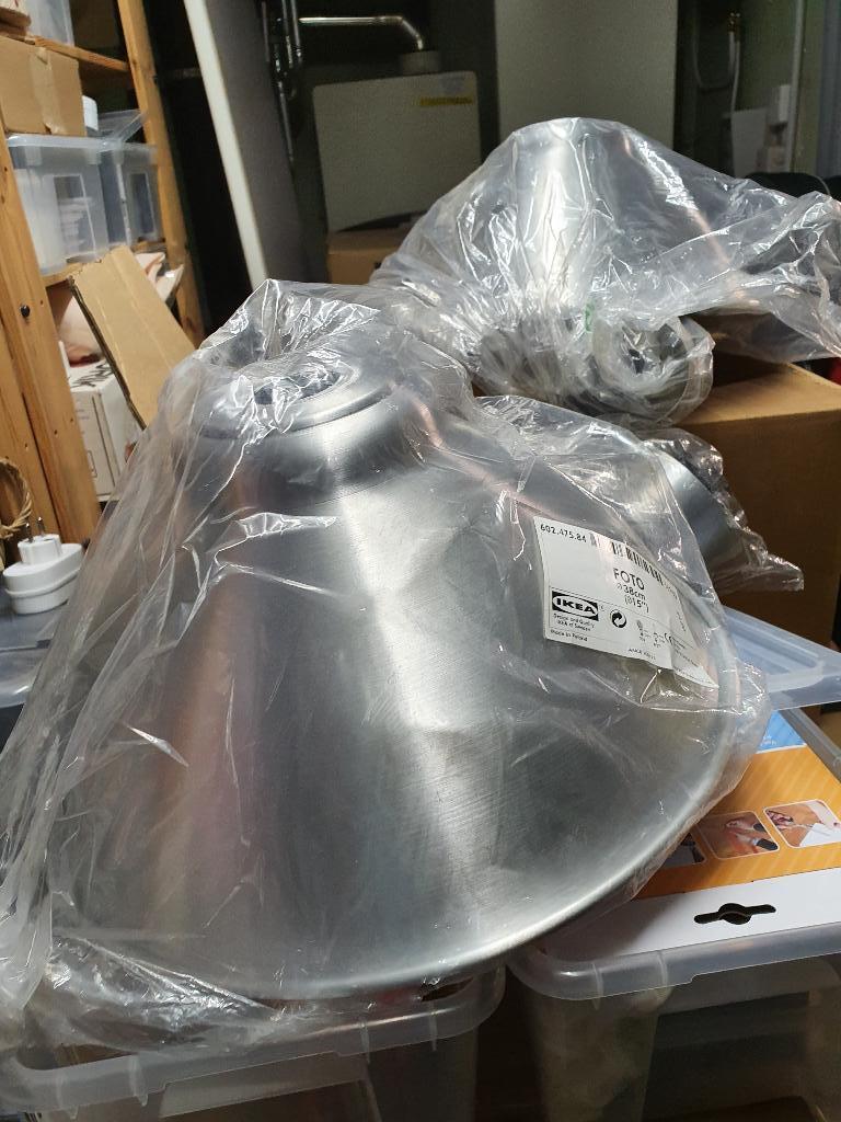 Luminaires suspendus en aluminium Ikea, Neuf, Moins de 50 cm, Enlèvement ou Envoi, Indusriële look