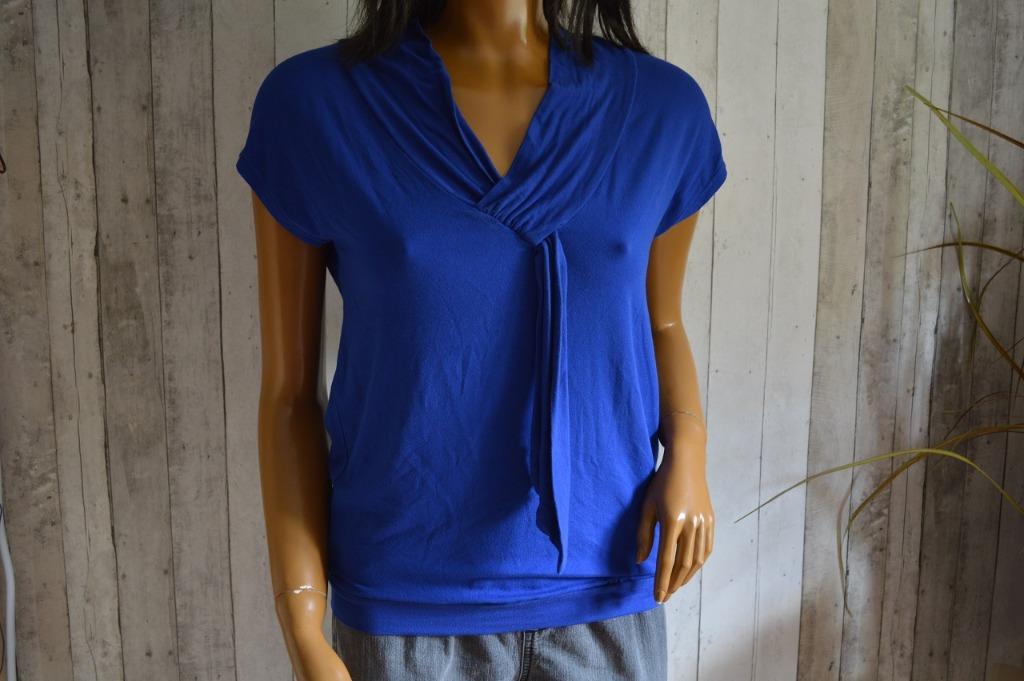Lola en liza Topje met vooraan lint blauw 34, Blauw, Ophalen of Verzenden, Zo goed als nieuw, Korte mouw