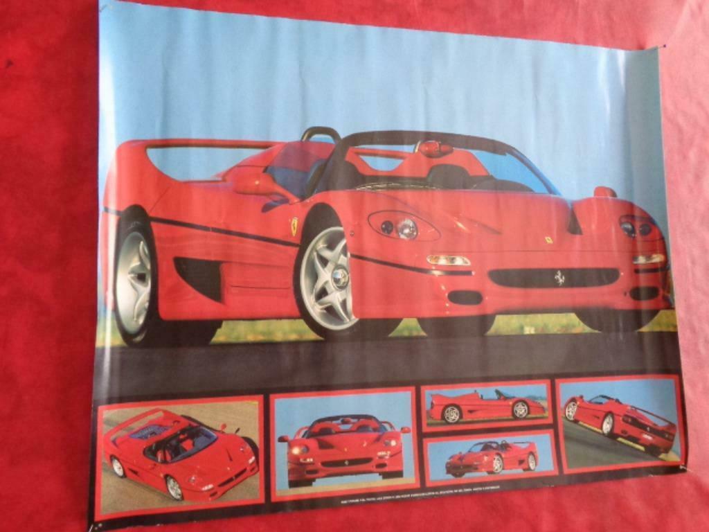 Poster " Ferrari F-50". 1996. Vintage, Ophalen of Verzenden