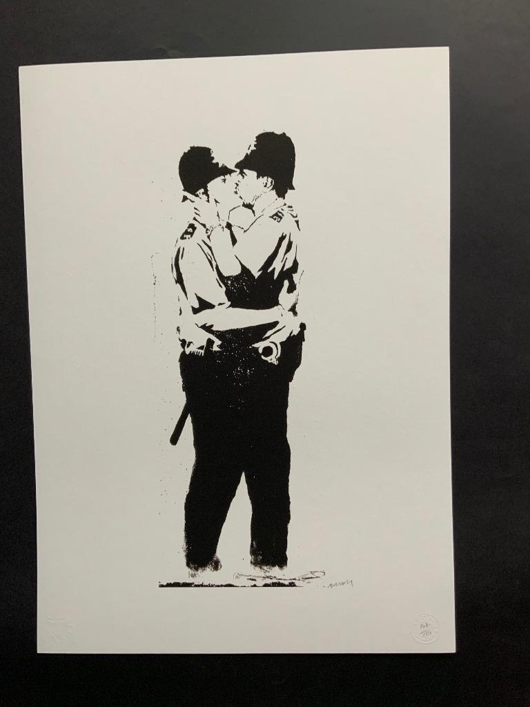 BANKSY EXTRA GROOT genummerd met stempel, Enlèvement ou Envoi