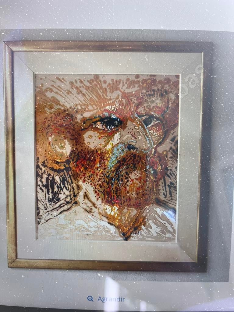 Groot schilderij Portret van Van Gogh door J.Chapelier, Antiek en Kunst, Kunst | Schilderijen | Modern, Ophalen