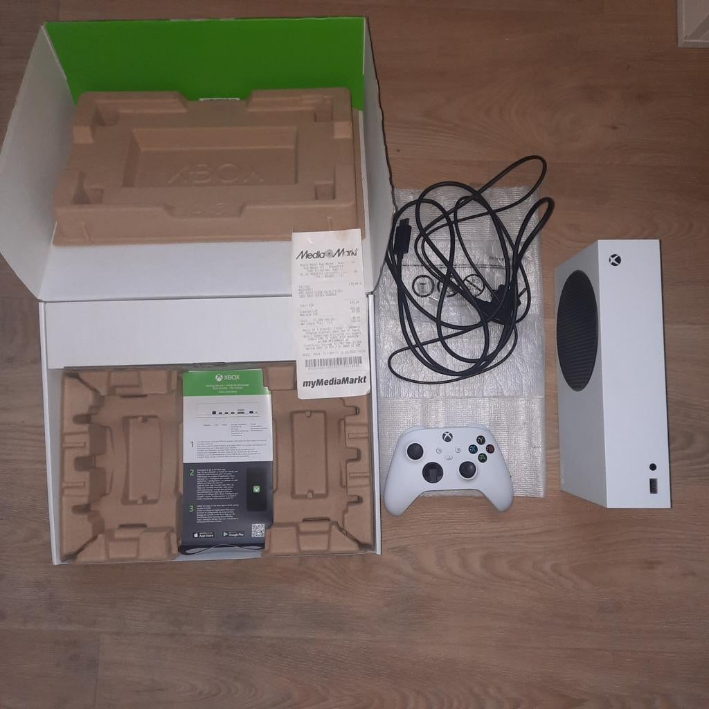 Xbox Series S (met doos en kasticket), Games en Spelcomputers, Ophalen, Xbox Series S