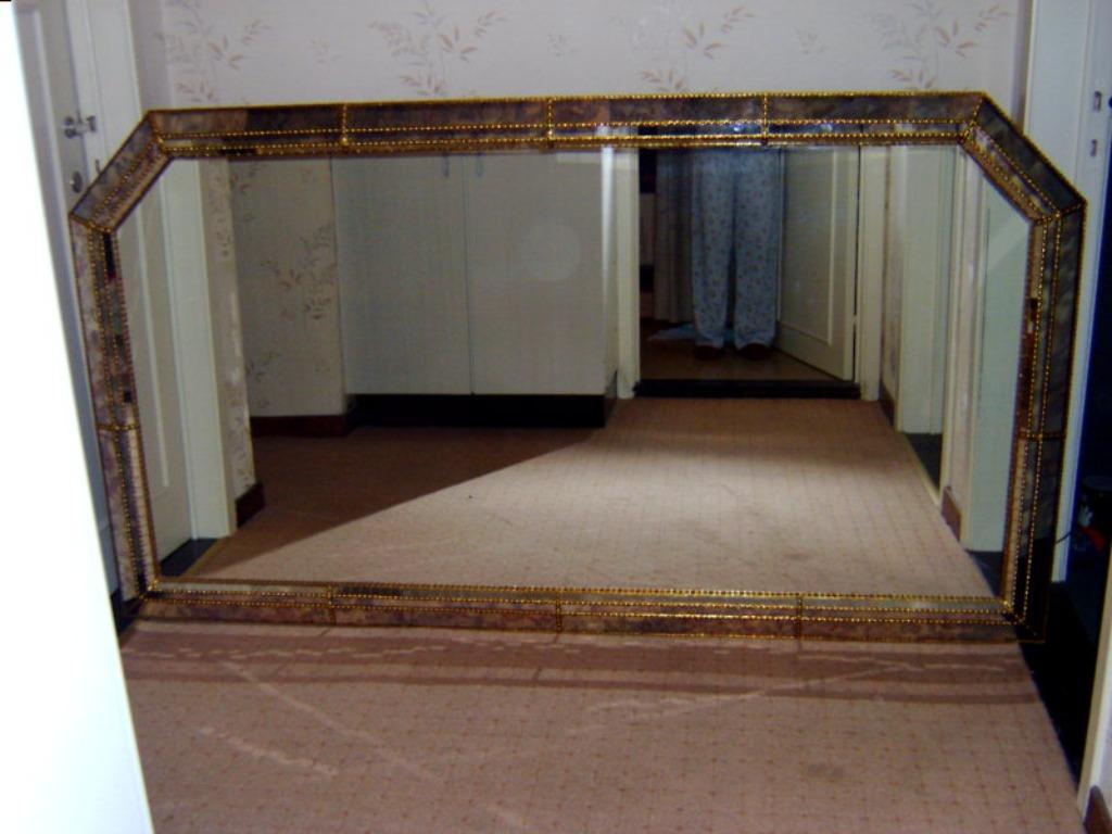 SPIEGEL MET SIERLIJST, Ophalen, 100 tot 150 cm, Nieuw, 125 cm of meer