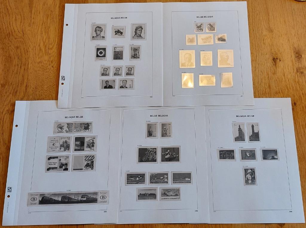 België: Davo-bladen jaargang 2001 - compleet, Sans timbre, Autre, Enlèvement ou Envoi, Album pour timbres