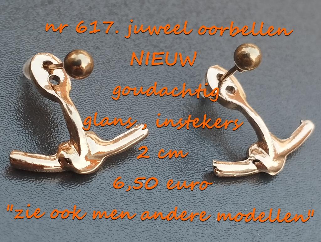 617. Juweel : oorbellen , NIEUW , verzending inbegrepen, Overige materialen, Verzenden, Nieuw, Knopjes of Stekers