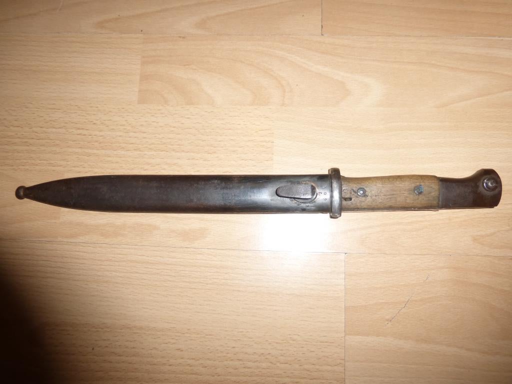 Baionnette Mauser allemande 44pyy au même N, Collections, Objets militaires | Seconde Guerre mondiale, Envoi, Armée de terre, Couteau ou Poignard