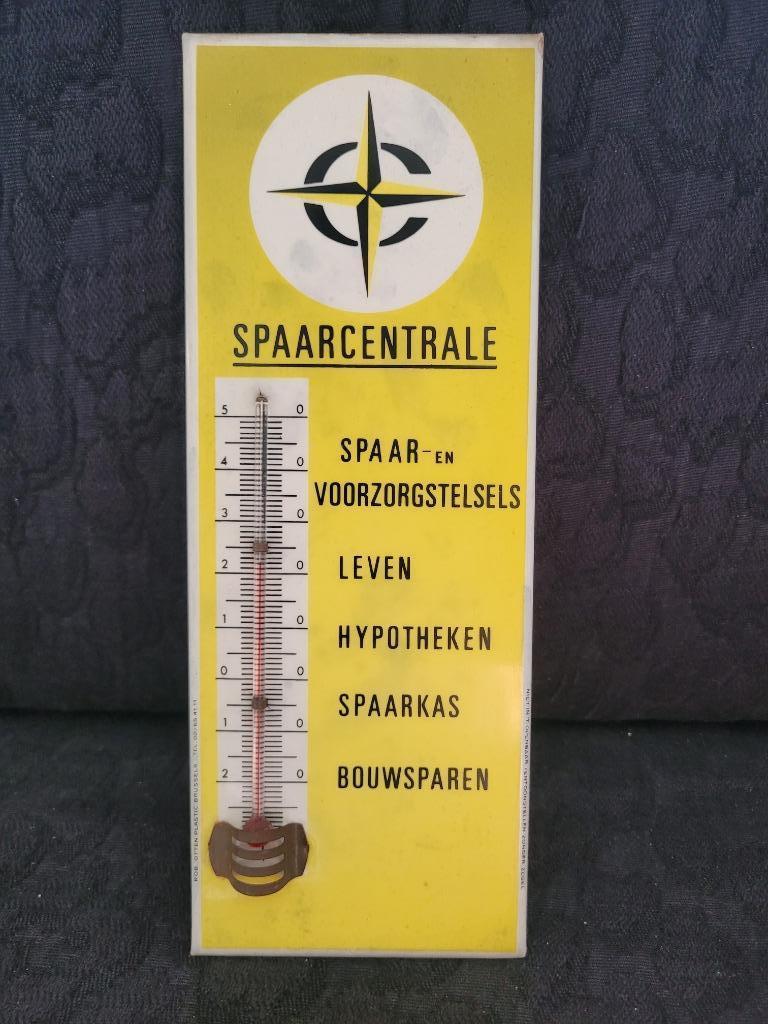 thermomètre publicitaire spaarcentrale, Collections, Enlèvement ou Envoi, Utilisé, Panneau publicitaire