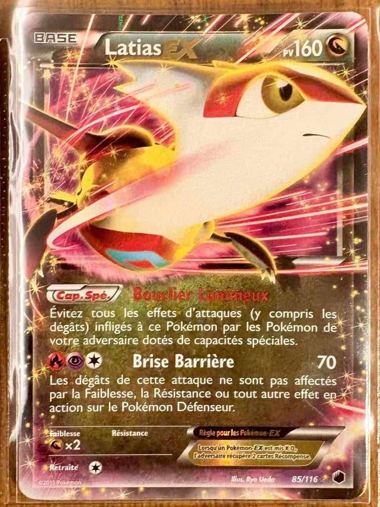 Latias EX (N&B - Glaciation plasma) - 85/116, Envoi, Neuf