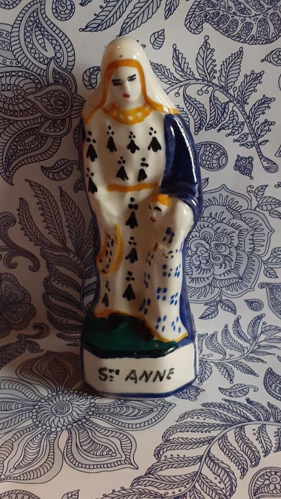 D sainte anne en faience H B quimper, Antiquités & Art, Enlèvement ou Envoi