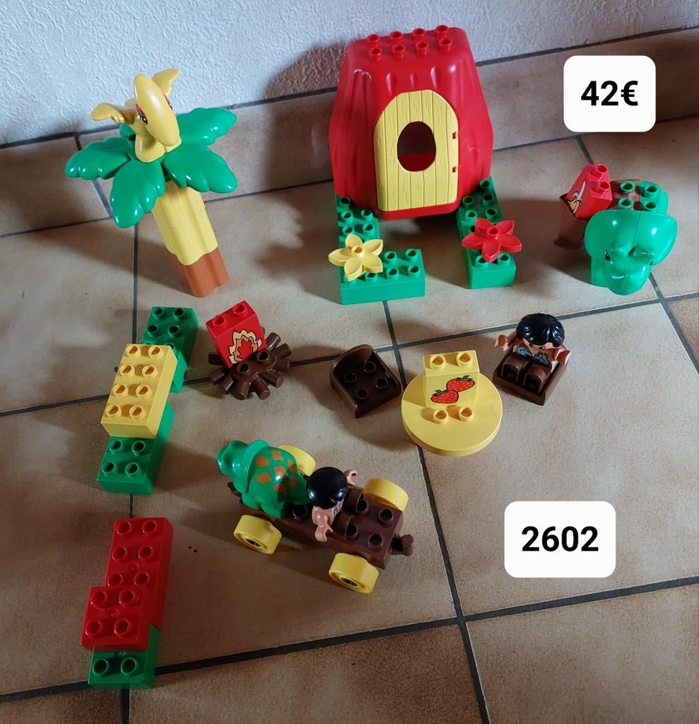 Lego Duplo: Dino home set (CI) nr 2602, Ophalen of Verzenden, Zo goed als nieuw, Duplo