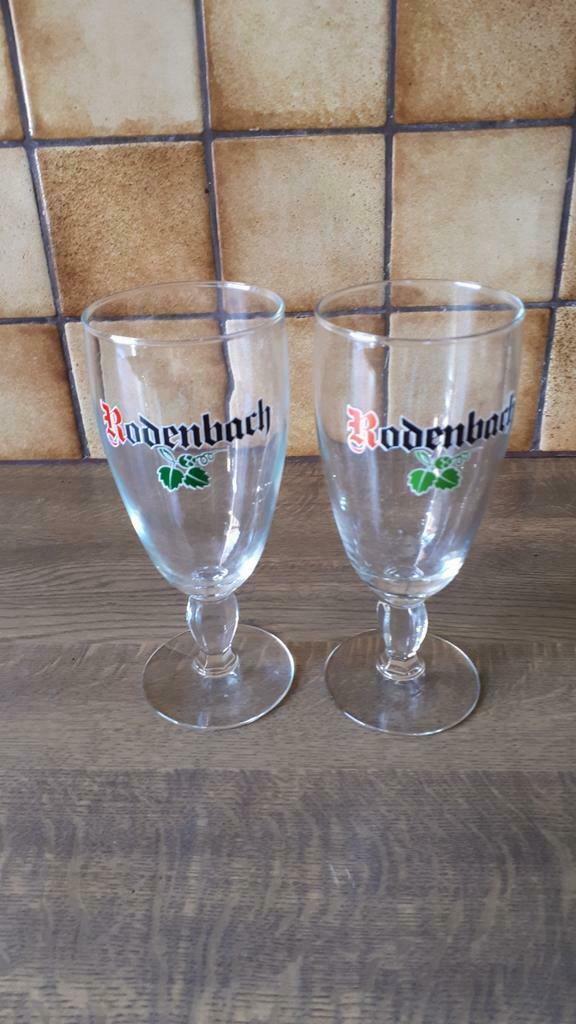 2 Rodenbach glazen 1 euro per stuk, Enlèvement ou Envoi