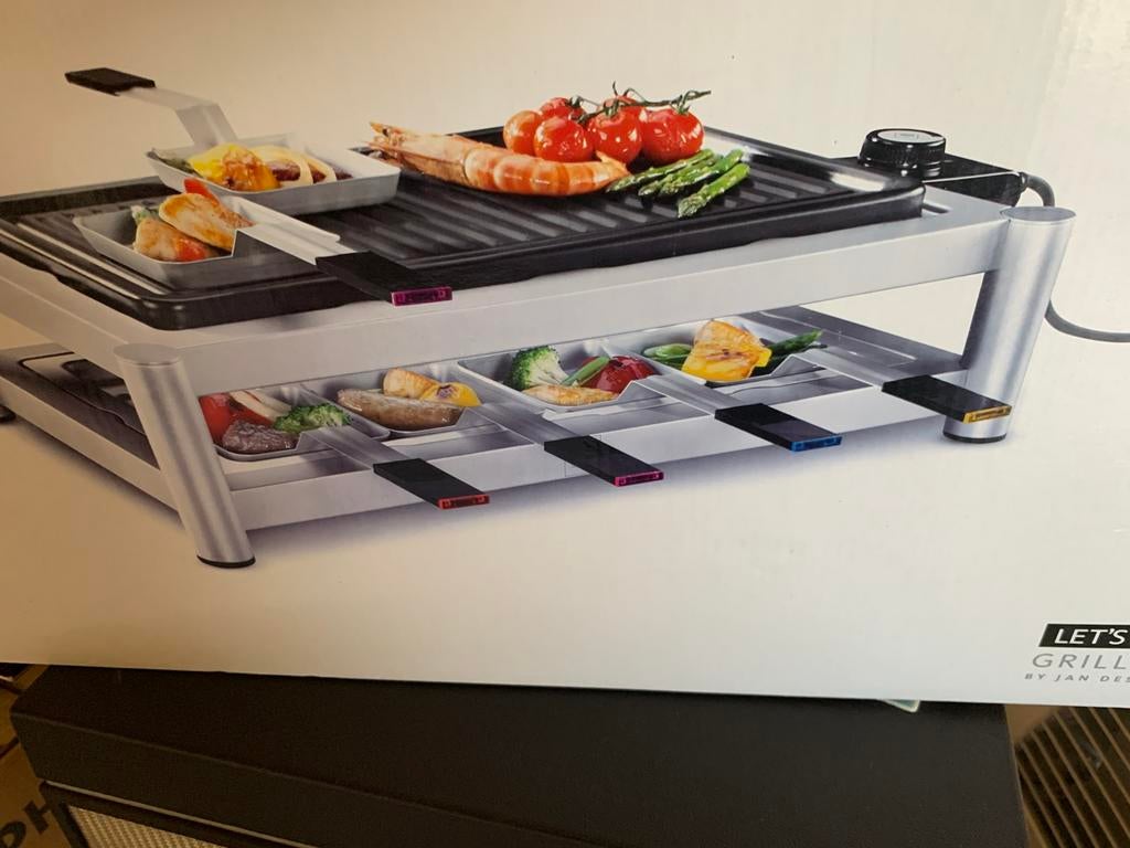 Tafelgrill en gourmet stel in één, Ophalen, Zo goed als nieuw, Tafelgrill