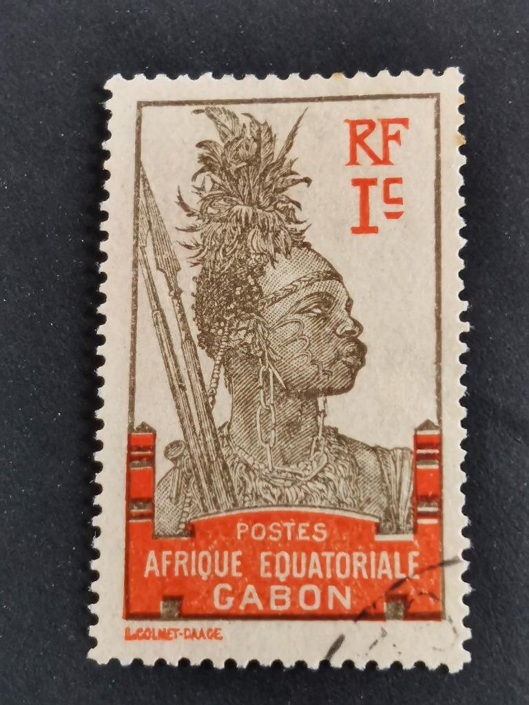 Gabon Afrique Equatoriale 1910 - Guerrier Pahouin, Enlèvement ou Envoi, Autres pays, Affranchi