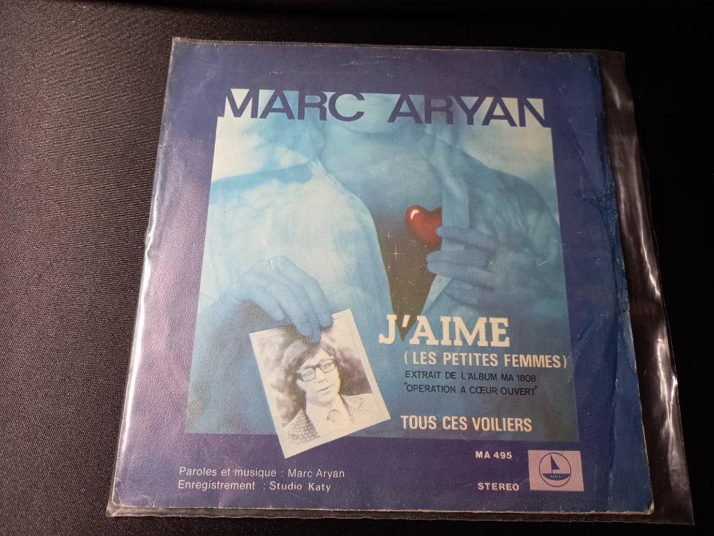 marc aryan ‎- j'aime (Les Petites Femmes) '7, Gebruikt, 7 inch, Single, Ophalen of Verzenden