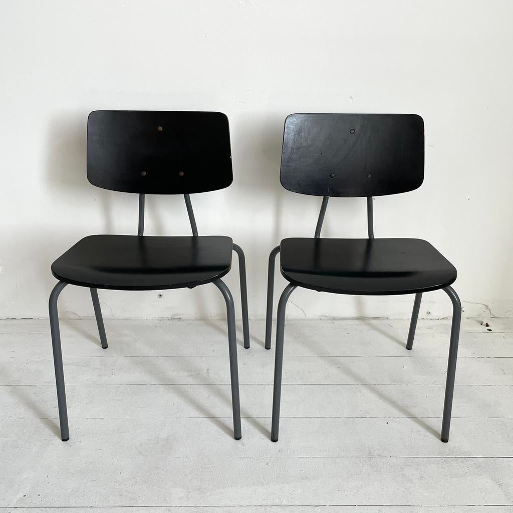 Stoel, Huis en Inrichting, Stoelen, Ophalen, Gebruikt, Twee, Zwart