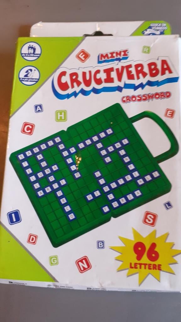 Jeu de société mini cruciverba crossword, Hobby en Vrije tijd, Ophalen of Verzenden, Gebruikt