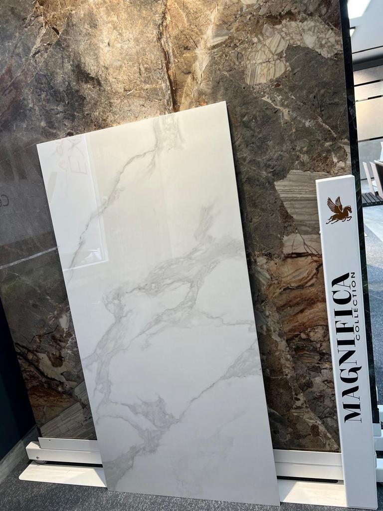 🚨Carrelage 60x120 effet marbré POLI rectifié 1er choix❗️ ️, Neuf