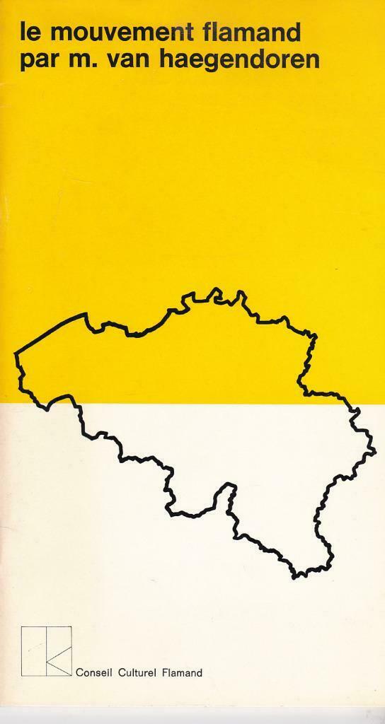 M. van Haegendoren, Le mouvement Flamand., Enlèvement ou Envoi, Comme neuf, Non-fiction