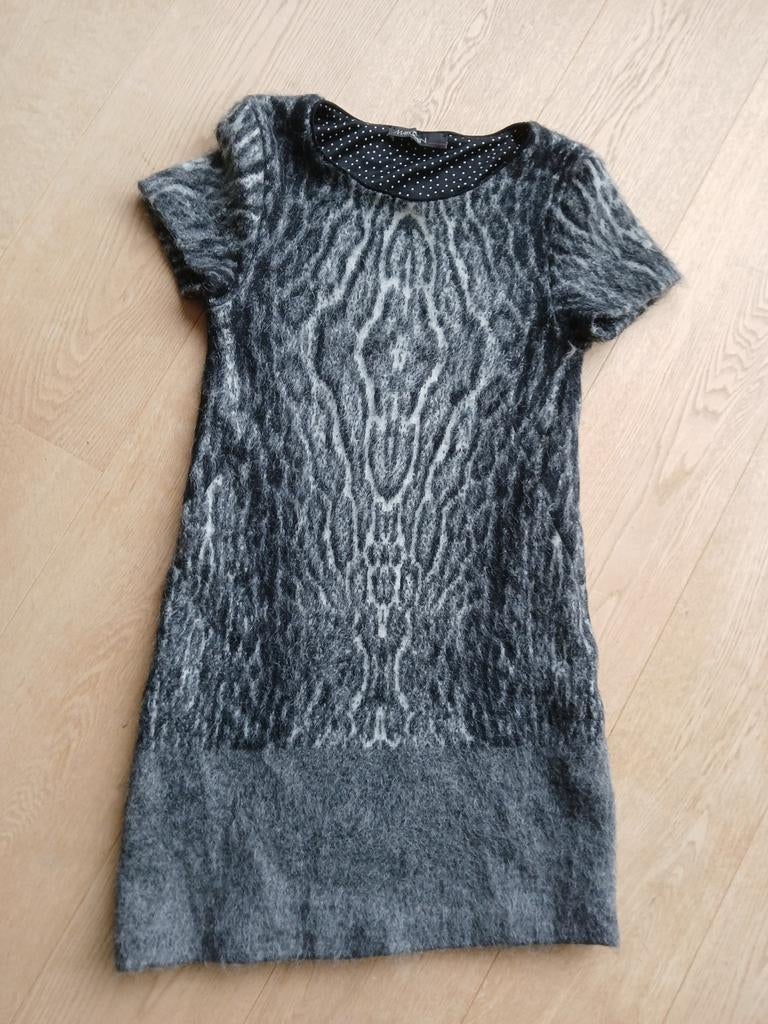 ZGAN Schitterende jurk + dierenprint MARCCAIN, Kleding | Dames, Jurken, Marccain, Verzenden, Zo goed als nieuw, Maat 36 (S)