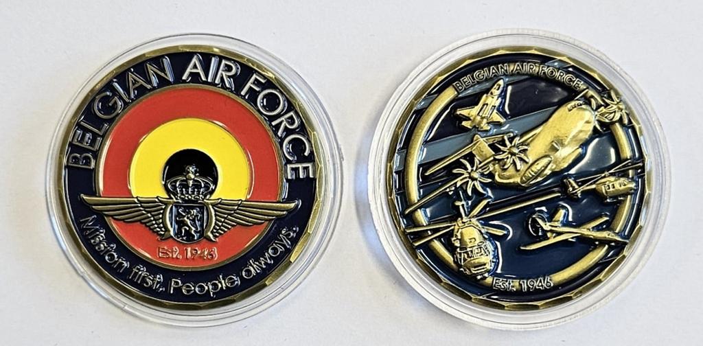 Coin Belgische Luchtmacht 2025, Ophalen of Verzenden, Nieuw, Speldje of Pin
