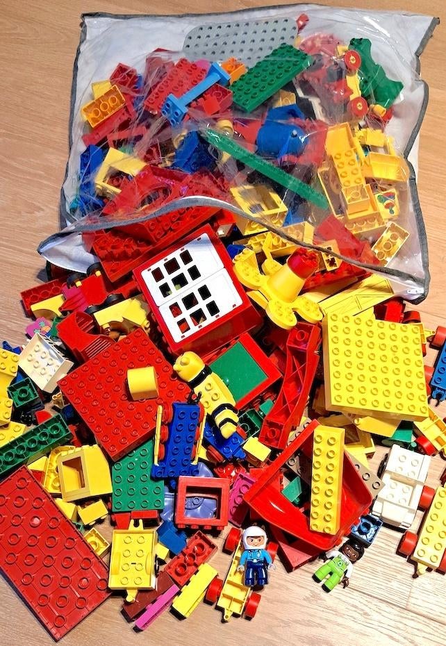 Lego grote blokken: +/- 300 stuks, Kinderen en Baby's, Speelgoed | Bouwstenen, Ophalen of Verzenden, Zo goed als nieuw, Overige merken
