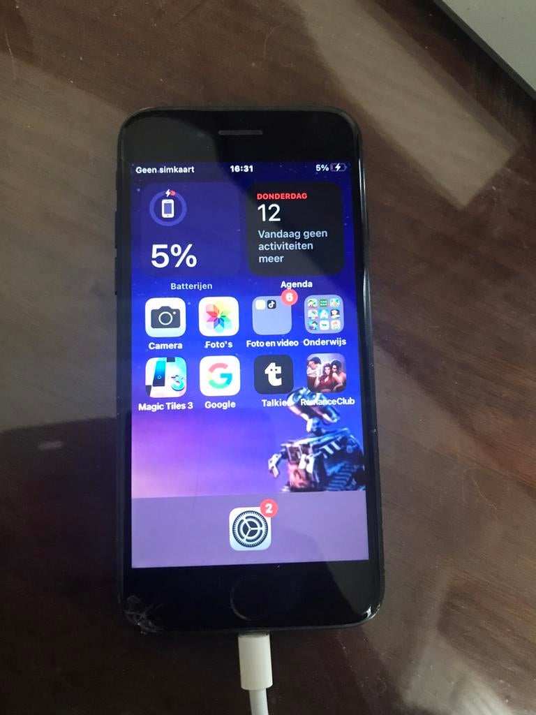 Volledig werkende iPhone 7 ( 128 GB geheugen ), Telecommunicatie, Mobiele telefoons | Apple iPhone, Zwart, Ophalen of Verzenden
