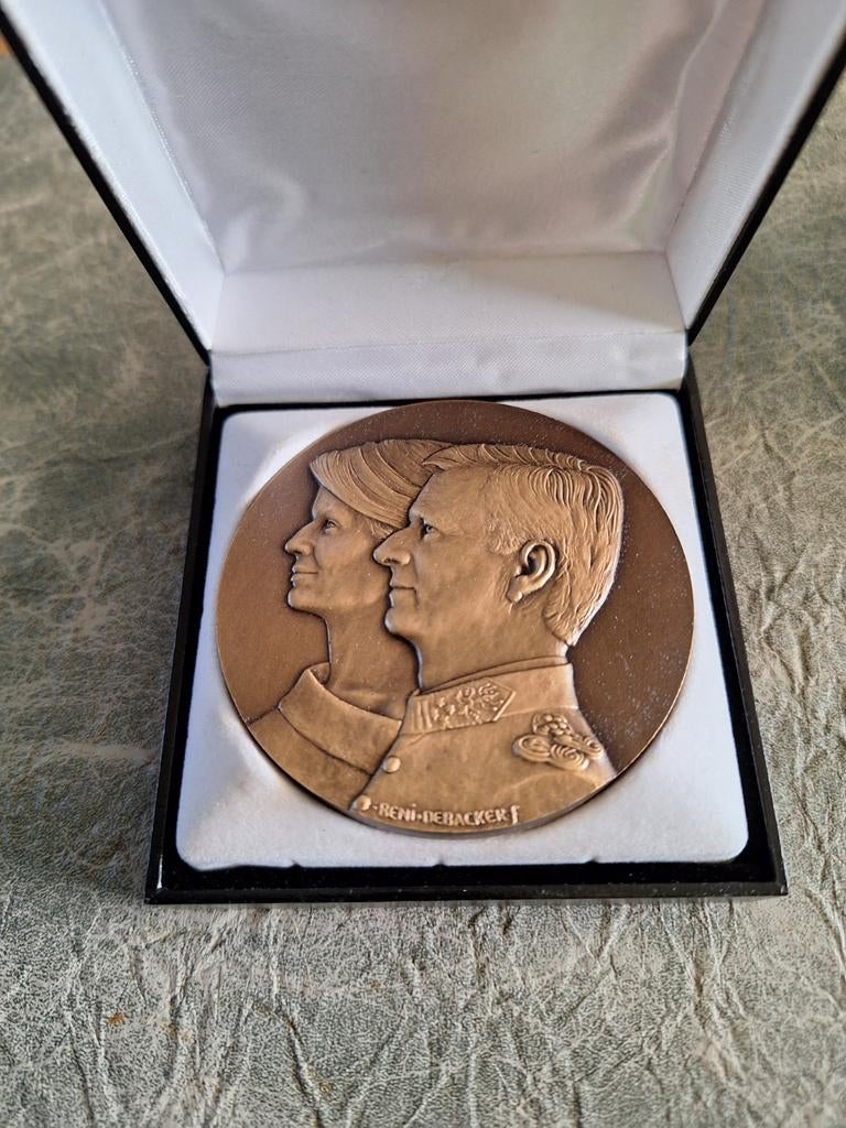 medaille philip mathilde, Postzegels en Munten, Ophalen of Verzenden