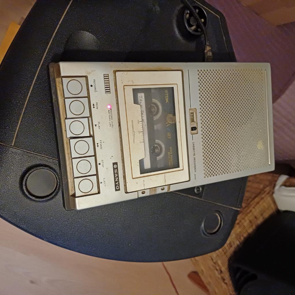 Vintage cassette speler, Musique & Instruments, Enlèvement, Utilisé, Entrée micro