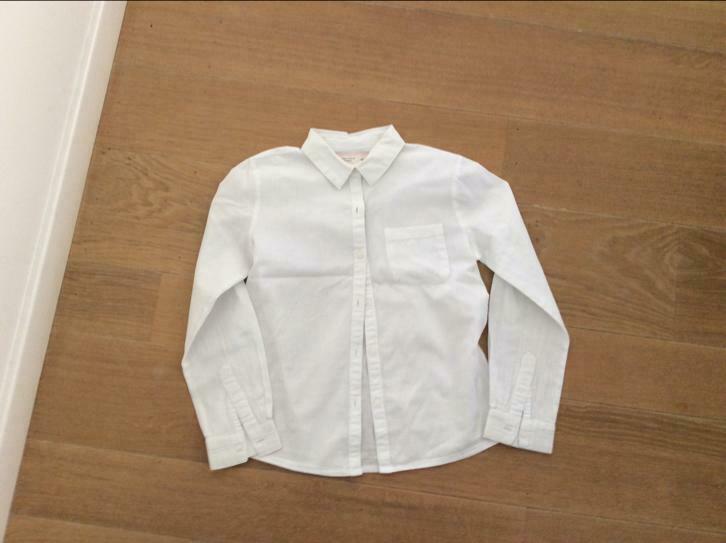 Wit hemdje Zara maat 86, Verzenden, Gebruikt, Jongetje, Shirtje of Longsleeve