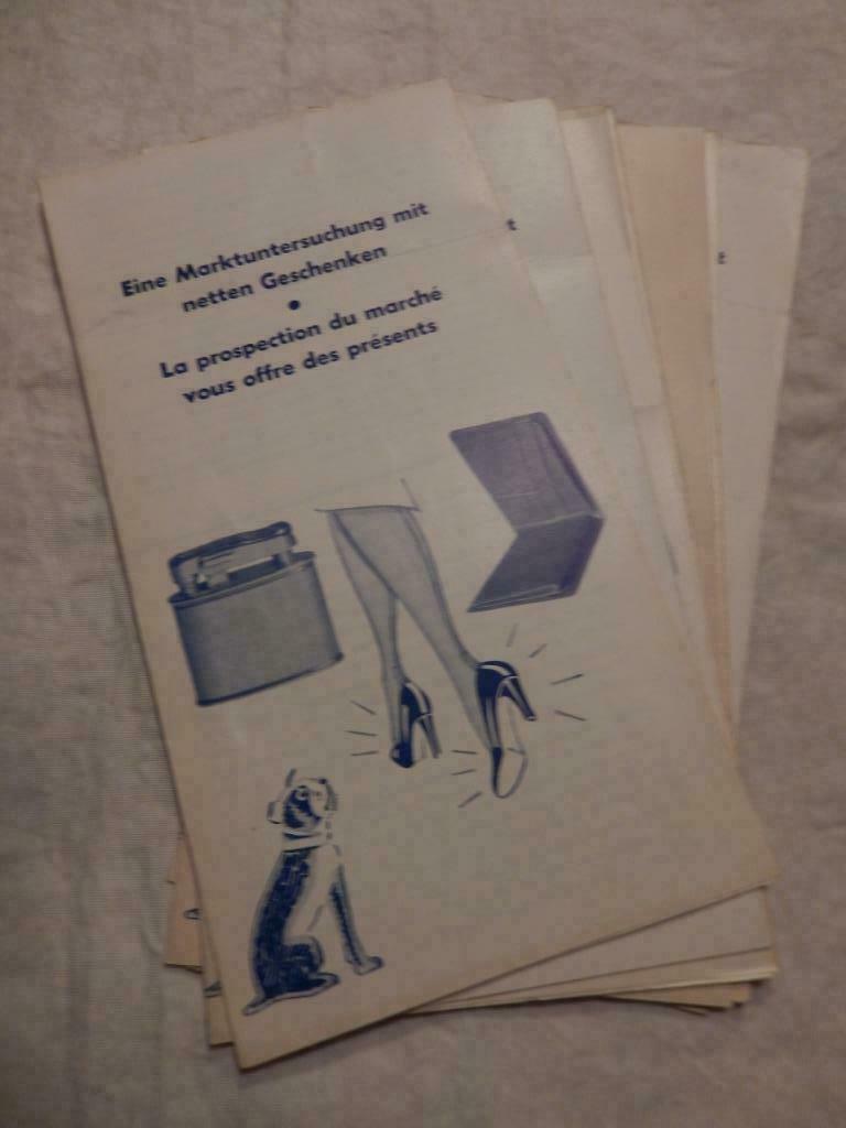 vintage MARKTONDERZOEK-folder, Ophalen of Verzenden, Winkel, Super of Benzinepomp, Overige typen