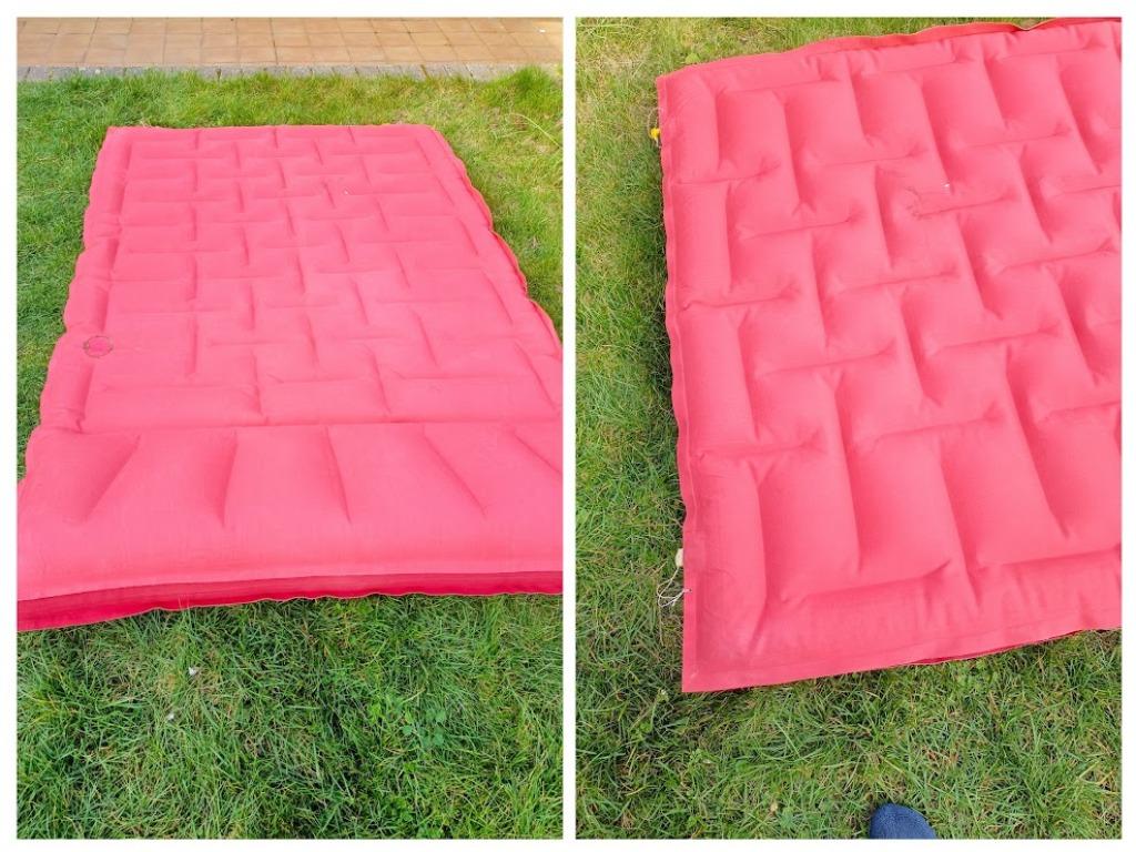 Luchtbed 2 personen Rood, Caravanes & Camping, Matelas pneumatiques, Enlèvement, Utilisé, 2 personnes