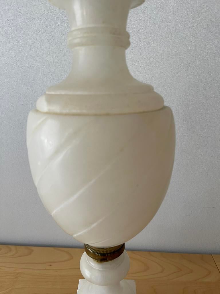 Pied de lampadaire en marbre blanc, Enlèvement, Utilisé, Autres matériaux, Moins de 100 cm