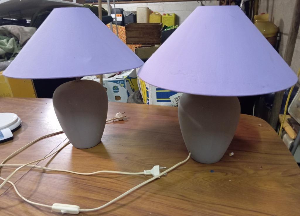 2 lampadaires nachtlampen tafellamp, Ophalen, Gebruikt