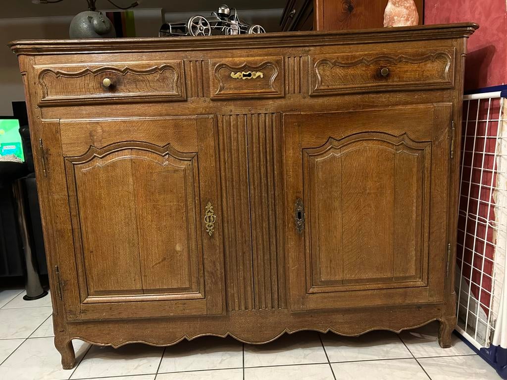 Buffet ancien, Enlèvement, Comme neuf, Chêne