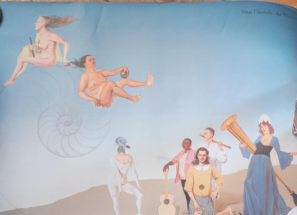 Kati Heck affiche Neue Freunde die Musen de Singel 2023, Antiek en Kunst, Ophalen of Verzenden
