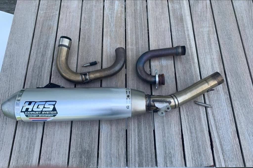 Complete uitlaatlijn HGS voor Yamaha WR250 modeljaar 19-21, Motoren, Ophalen of Verzenden