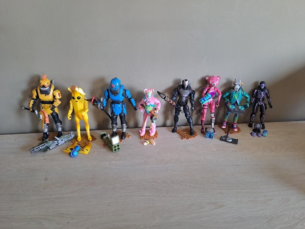8 actiefiguren van Fortnite Mcfarlane Toys, Ophalen, Zo goed als nieuw