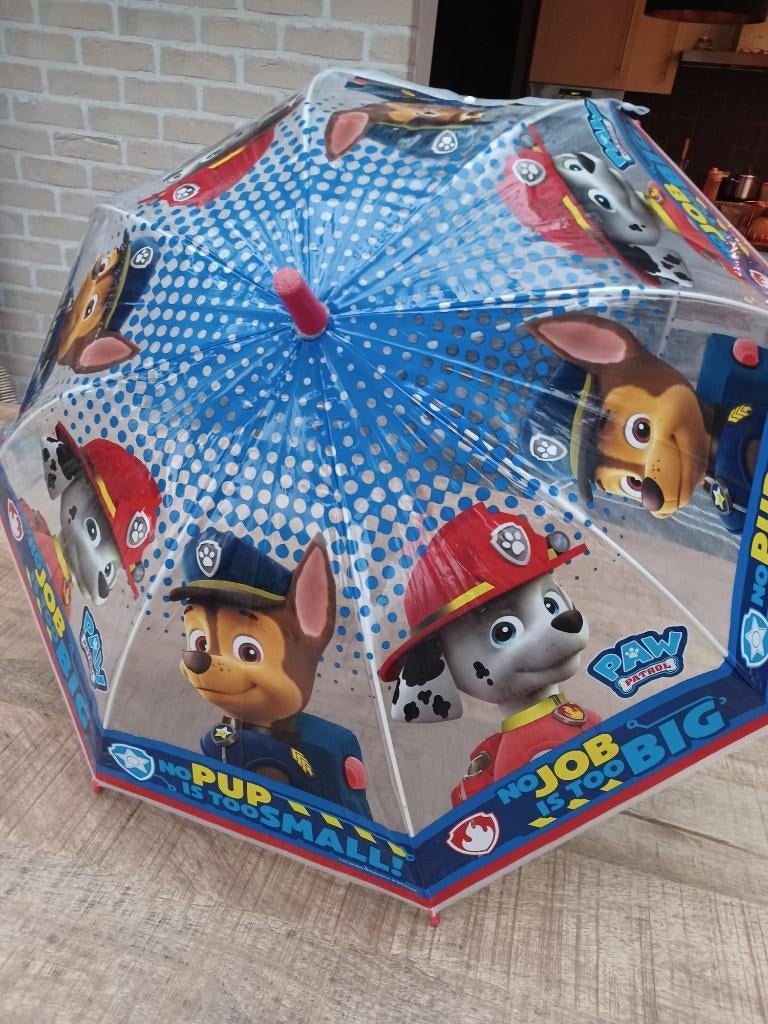 kinderparaplu, Handtassen en Accessoires, Paraplu's, Ophalen, Transparant, Zo goed als nieuw, Overige kleuren