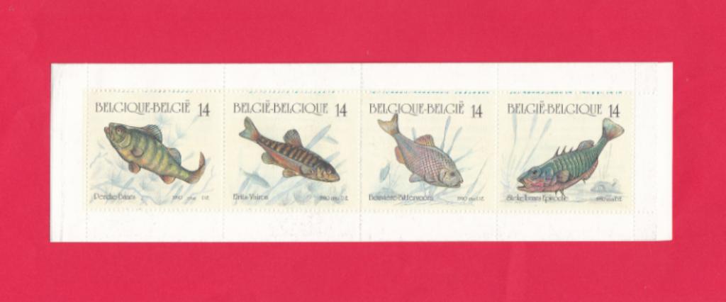 Carnet n 20 MNH - Les poissons de 1990., Timbres & Monnaies, Timbres | Europe | Belgique, Neuf, Enlèvement ou Envoi, Non oblitéré